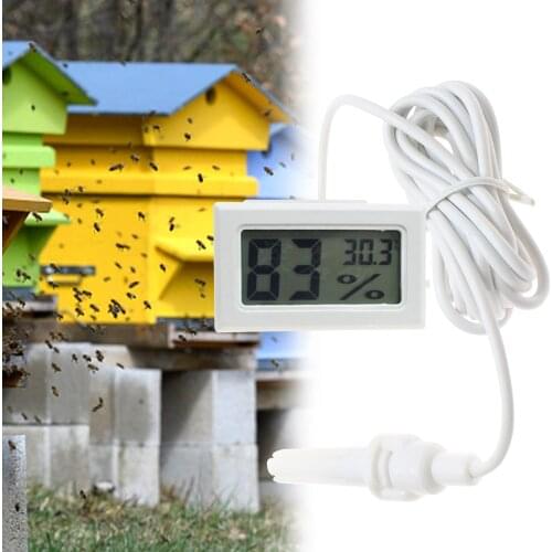 Beehive Digital Hygrothermograph With Sensor Hygrometer Thermometer Bee Hive Keeping Beekeeping Tools For Beekeeper Supplies