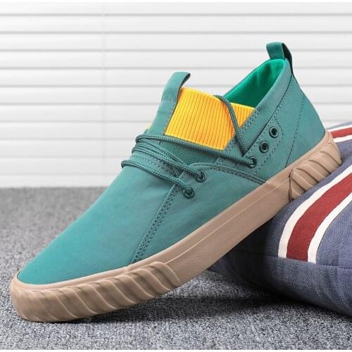 Summer New Cloth Leisure Shoes Men Breathable Vulcanize Canvas Shoe Korean Trendy British Style Male Wild Simple Sneakers Shoes