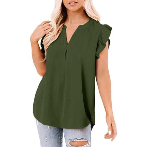 Summer Outfits Shirts Women Casual Loose Waist Sequined Tee Tops Female Deep Casual Half Sleeve Shirt Tops חולצות נשים לקיץ 반팔티