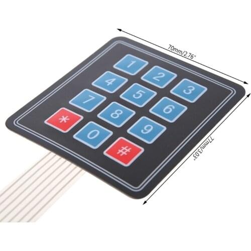 Matrix Array 12 Key Membrane Switch Keypad Keyboard For AVR 4 x 3 P9YE