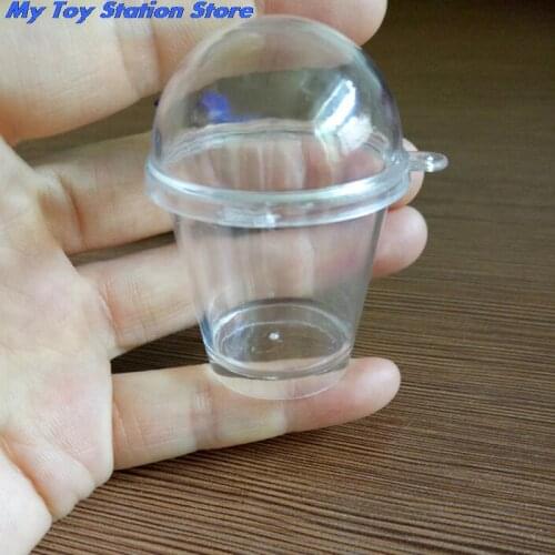 Dollhouse Miniature DIY Ice Cream Cup 1:6 Doll House Pretend Play Kitchen Toys