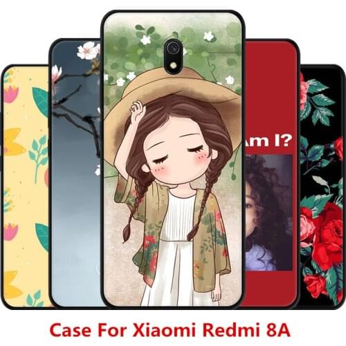 Cartoon Cherry'love Case For Xiaomi Redmi 8A,TPU Painted Mobile Phone Shell Lovely Cartoon Color Painting Case.18 Colors