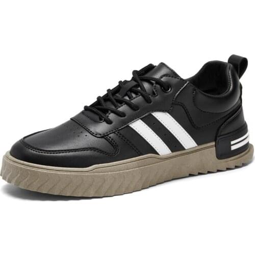 Hot Sale Men Running Shoes Comfortable Walking Footwear Lightweight Skateboarding Shoes Men Lace-up Anti-slip Jogging Sneakers