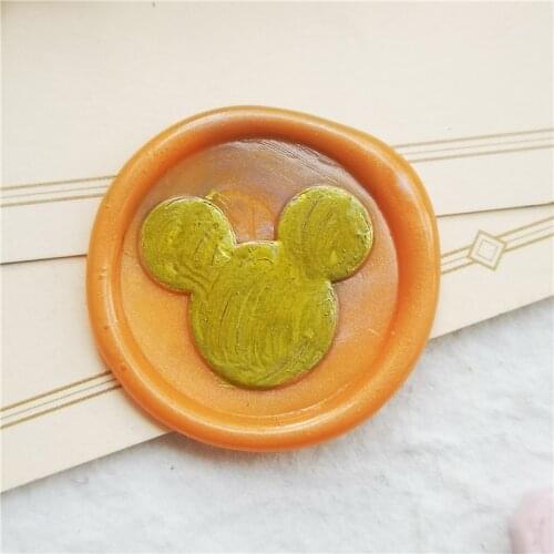 Mouse Wax seal Stamp animal Exquisite Paint wood handle,DIY Ancient Seal Retro Stamp,Personalized Stamp Wax Seal High Quality