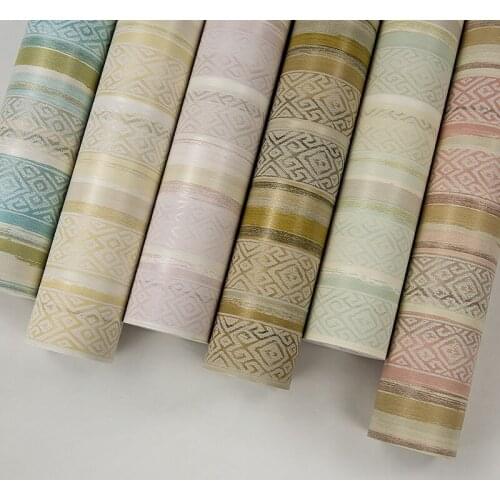 Modern Striped Wall paper Living Room Bedroom Tv Background Wall Clothing Store Renovation Wallpaper roll Beibehang