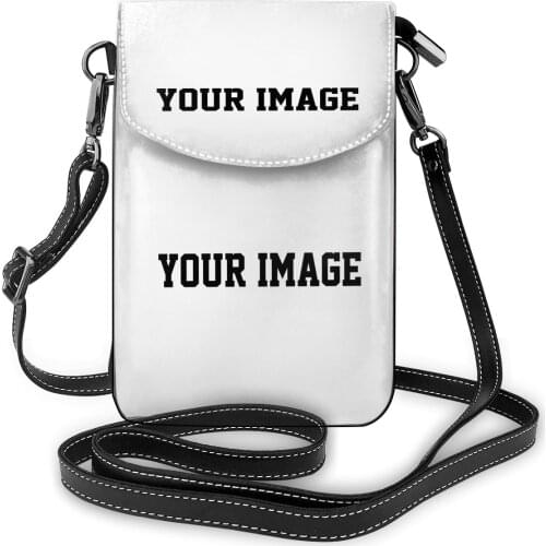 Custom Shoulder Bag Add Your Image Leather School Mobile Phone Bag Print Original Design Gifts Bags