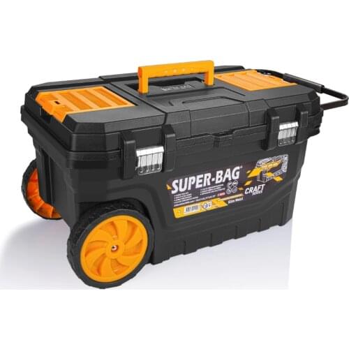 Superbag Slim Mobile Suit Bag Wheeled Tool Bag YELLOW/BLACK COLOR. PRODUCT DIMENSIONS: 65X40X35
