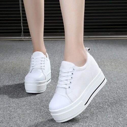 Fashion Women canvas shoes 2020 Breathable Comfort Shopping Ladies Walking Shoes Summer Platform Shoes women Heightening shoes