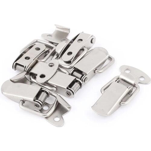 UXCELL 6Pcs/lot M3 Hole Spring Loaded Metal Suitcase Chest Tool Boxes Locking Toggle Latch Hasp Lock Hardware Accessory