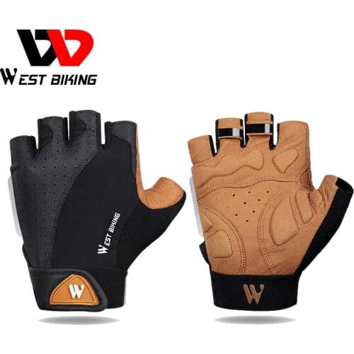 WEST BIKING Cycling Gloves Anti-slip Breathable Men Women Gloves Anti-shock Outdoor Sport MTB Bike Bicycle Motorcycle Gloves