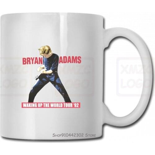 Vintage 90S Bryan Adams Tour Mug Cup (39" Chest) Waking Up The World 1992 Med Women Men