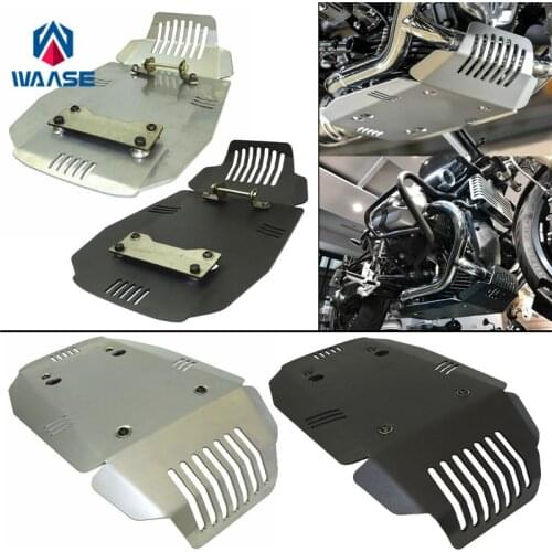 Waase Motorcycle Engine Guard Skid Plate Protector 4mm Thickness For BMW R Nine T 2013 2014 2015 2016 2017 2018 2019