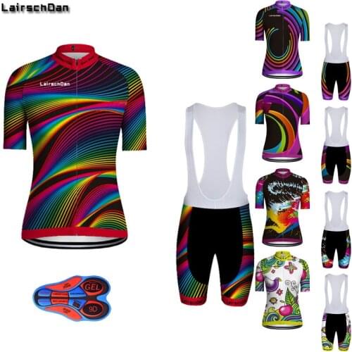 SPTGRVO Women Cycling Clothing Fashion Short Sleeve Jersey Set Summer Road Bike Clothes Lady Breathable Bicycle Culottes Shirts