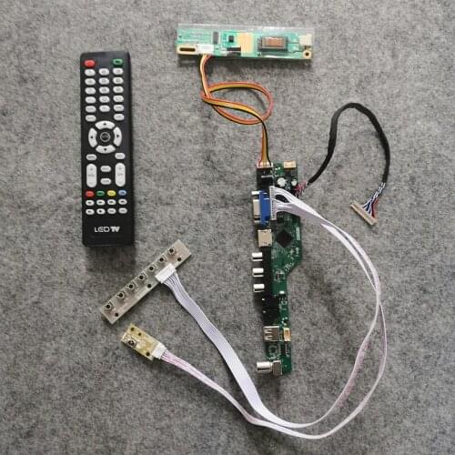 LCD drive board LVDS 20 Pin DIY kit For TX36D79VC1CAB/TX34D62VC1CAC/TX31D67VC1CAA matrix 1024*768 1-CCFL VGA USB AV display