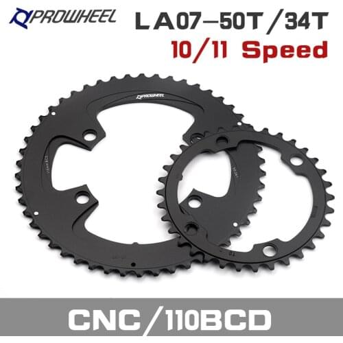 PROWHEEL 110BCD 130BCD Road Bicycle Sprockets Double Chainwheel 34T/50T 39T/53T Chainring 9/10/11 Speed Bike Tooth plate Parts