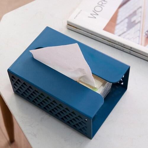 1PCS Shelf Nail-free ABS Hollow Out Container Tissue Bin Wall Hanging Home Multi-functional Tissue Storage Cassette Tissue Box