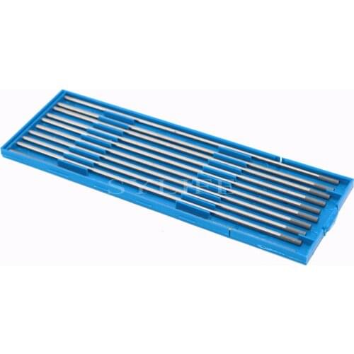 10pcs 2% Ceriated WT20 TIG Tungsten Electrode 2.4 x 150mm Gray Metalworking