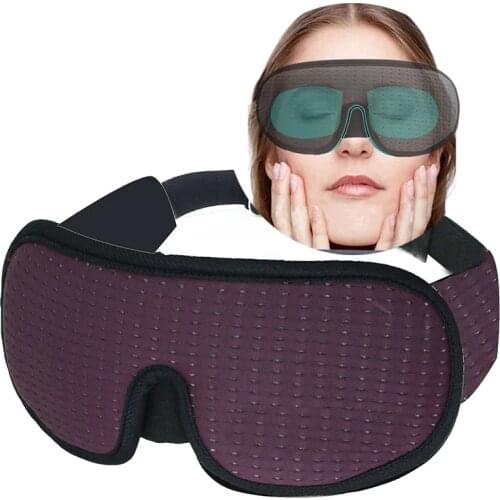 3D Sleeping Mask Block Out Light Soft Padded Sleep Mask For Eyes Slaapmasker Eye Shade Blindfold Sleeping Aid Face Mask Eyepatch