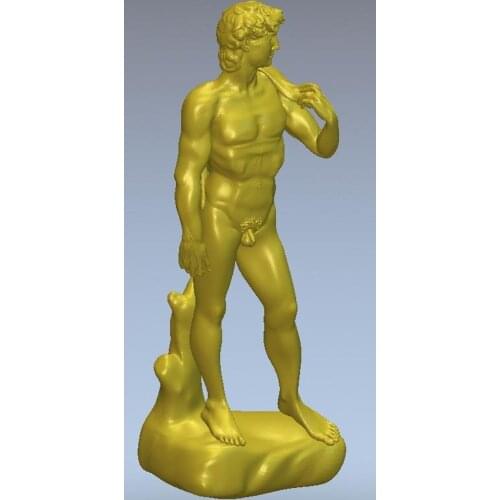 3d model relief for cnc or 3D printers in STL file format statue of David