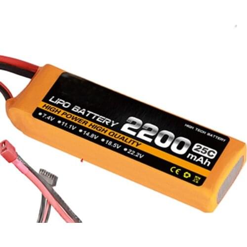 Model aircraft battery 25c 4s 14.8v 2200mah air plane battery air plane model battery aeromodelling lithium polymer battery