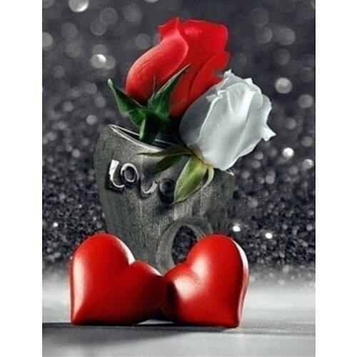 Daimond Painting Rose flower Diamond Embroidery Kit Needlework Diamond Painting Full Drill Kits Rhinestone