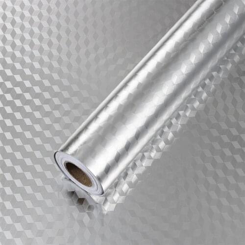Thickened Aluminum Foil Oil-proof Stickers Kitchen Self-adhesive Stove Wallpaper Cabinet Range Hood Countertop Wallpaper