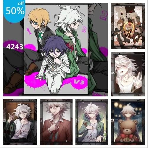 Danganronpa Komaeda Nagito HD Print Anime Posters Canvas Painting Wall Decor Wall Art Picture for Living Room Decor Home Decor