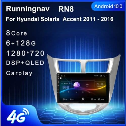Runningnav For Hyundai Solaris Accent 2011 - 2016 Android Car Radio Multimedia Video Player Navigation GPS