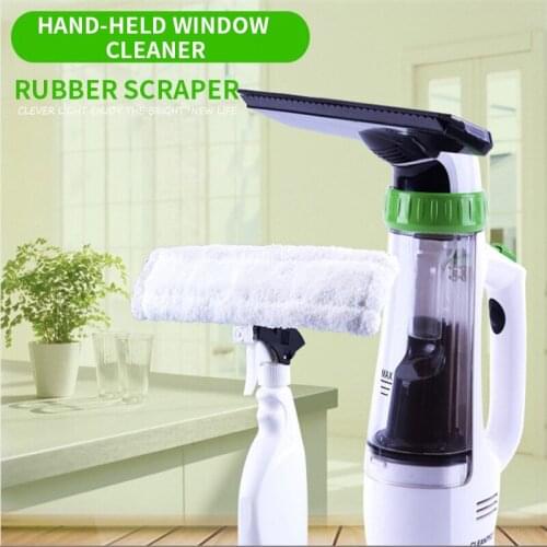 Portable Car vacuum cleaner and window cleaner, rechargeable lithium battery, dry and wet electric window cleaner, small