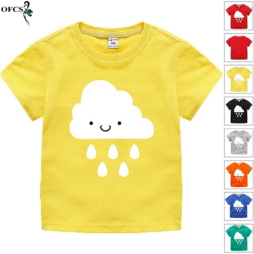 New Cartoon Summer Childrens Clothing Boys Girls Short Sleeve T-shirt Kids Sweatshirt Cotton Clothes 2-12Years Unisex Tees TOP