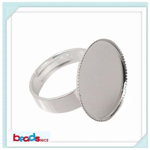 Beadsnice ID11651 Hot Sale Crankset Brass Adjustable Ring Settings of Jewelry Findings 18mm Ring Base for DIY Ring Making hot