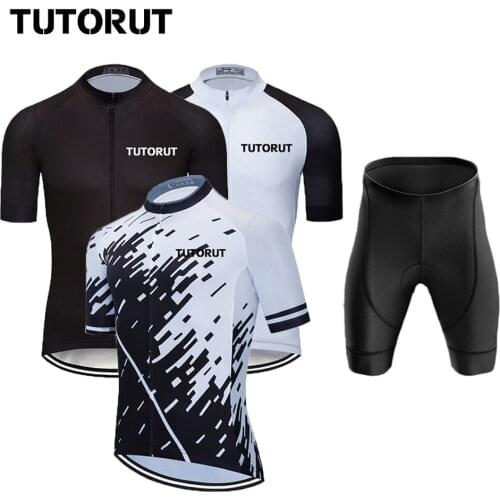 Summer Racing Cycling Jersey Set For Men Short Sleeve Breathable Quick Dry Wear MTB Bike Clothing Set with Pockets