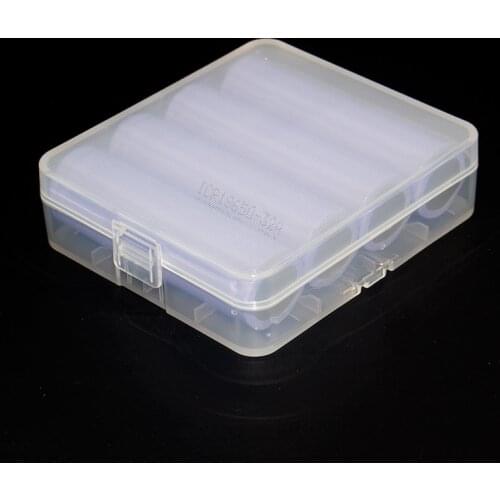 18650 Battery Storage Box Case 18650 Battery Holder Case Box for 18650 Battery with Hook Holder 4X18650