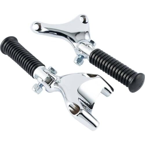 Motorcycle Footpeg Footrest Mounting Bracket For Harley 883 1200 XL Sportster 2004-2013 black/chrome