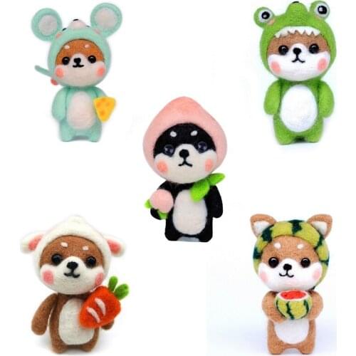 Dog Needle Felting Kit Gift Box - 3.35in/8.5cm Height, Beginner Felting Kit, Including Everything to Make It