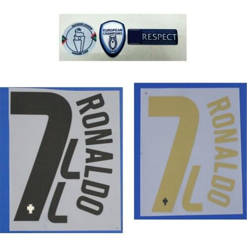Super A 2021 World Cup portugal home soccer jersey RONALDO number font print, Hot stamping patches