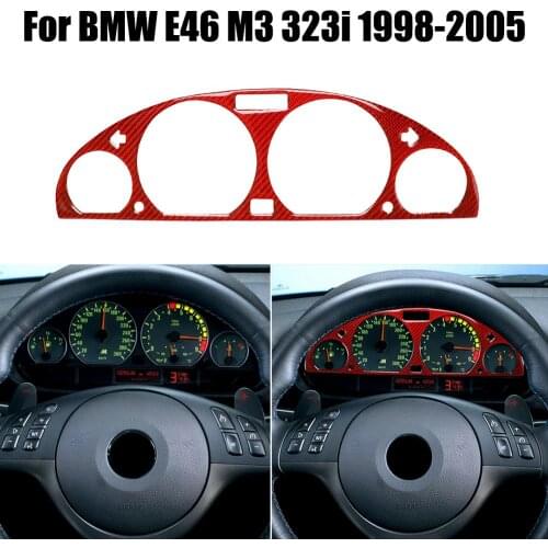 Carbon Fiber Instrument Panel Trim Sticker For BMW Internal Instrument Panel Decorative Frame For BMW E46 M3 1998-2005