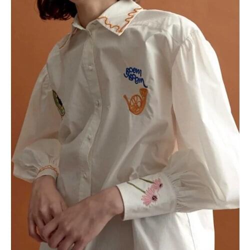 Блузки с вышивкой OLOMLB China At AliExpress