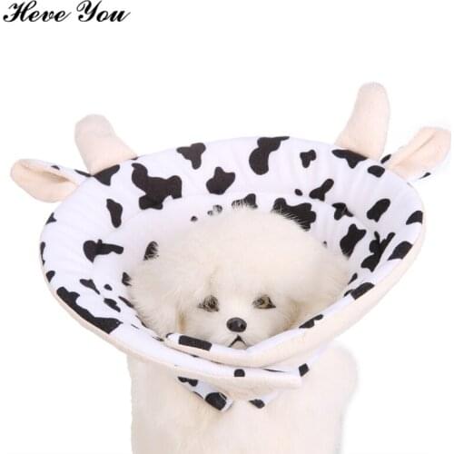 Heve You Cow Elizabeth Dogs Collar for Dog Soft Recovery Dogs Collar Pet Collar Dogs Neck Wound Healing Prevent Puppy Lick Wound