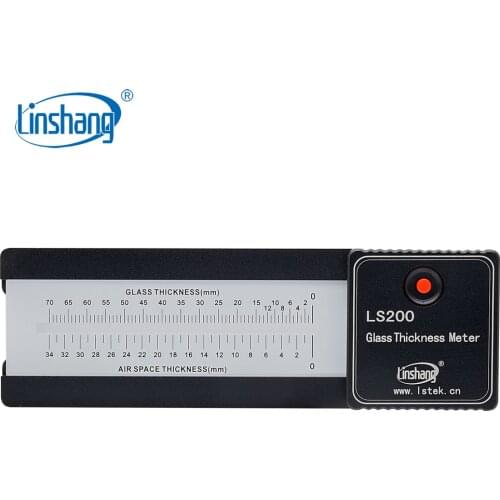 Linshang LS200 Portable Laser Glass Thickness Gauge Single Side Measure Insulated Double Triple Pane Glass Air Space Thickness