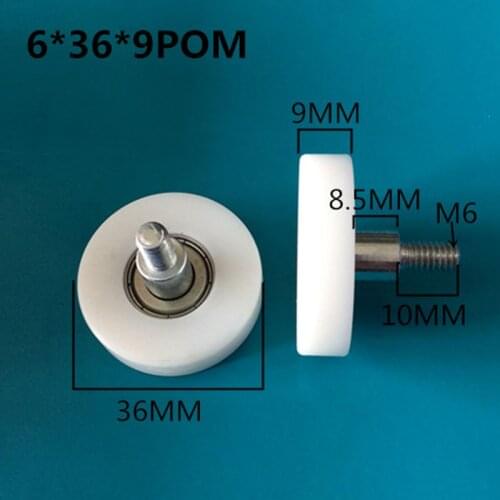 Sliding window or door 626 Bearing roller diameter 36mm thickness 9mm with M6X10 screw 10pcs/lot