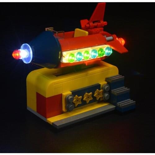 LED Light Kit For Ideas 40335 Space Rocket Ride DIY Toys Set (Not Included Building Blocks)