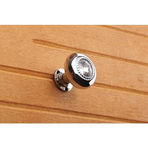 UNILOCKS 10PCS/LOT R6051 crystal cabinet knob Furniture Handle(Width: 23.5mm High: 24mm)