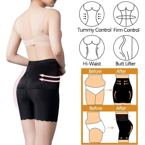 SURE YOU LIKE Women Body Shaper High Waist Control Pants Seamless Ultra-Thin Butt Lifter Slimming Shapewear Abdomen Pants