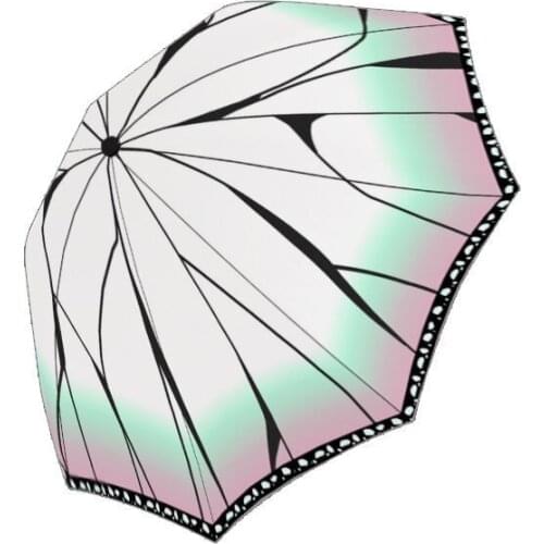 Anime Demon Slayer Cosplay Rain Shine Umbrella Kimetsu No Yaiba Kamado Tanjirou Nezuko Durable Sunshade Cosplay Umbrella