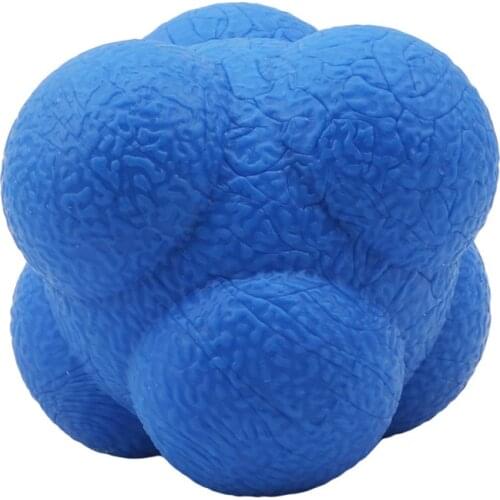 2021 Sports Gym Fitness Hexagonal Bouncing Ball Outdoor Sports Toy Fun Fast Speed Reaction Ball Hexagon Fitness Training Balls