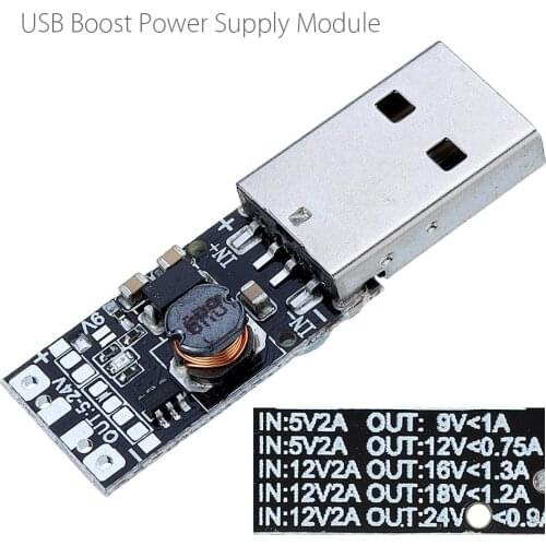 5Pcs/Lot DC 2-12V to 12V 9V 9W USB Boost Power Supply Module Step Up Module DC Converter