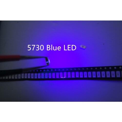 500pcs SMD 5730 5630 LED Chip Blue 0.2W Ultra Bright 460-470nm 60mA 3V LED Light Emitting Diode Lamp 0.2 W Surface Mount Beads