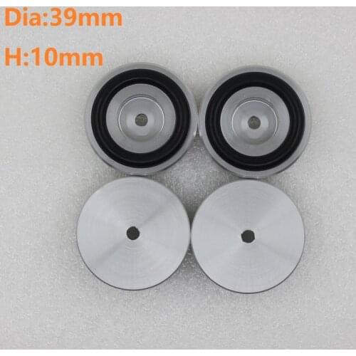 39*10 Aluminum Sound Machine Foot Power Amplifier Foot Sound Box Shock Absorption Gold And Silver