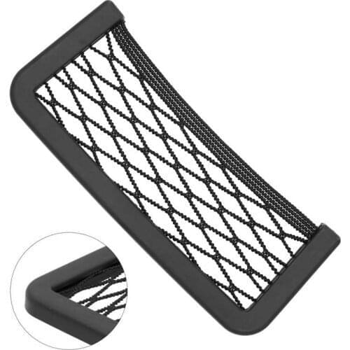 Car Mesh Storage Organizer Mobile Phone Small Items Gadget Holder Auto Accessory Car Phone Holder Car Interior Universal